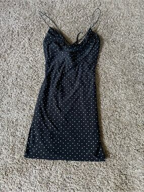 Rhinestone Slip Dress with Thin Straps